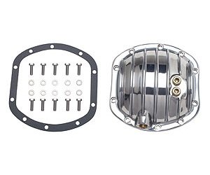 Polished Aluminum Differential Cover Kit 1966-03 Dodge w/Dana 25-27-30 (10-Bolt) Front