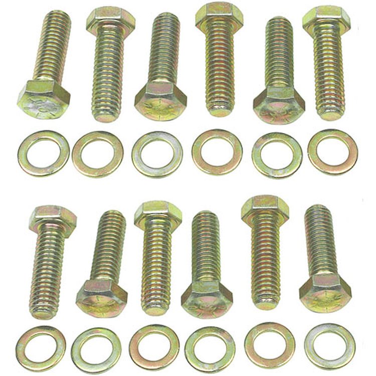 Intake Manifold Bolt Set Fits Small Block Chevy 283-350 and Chevy 90º V6