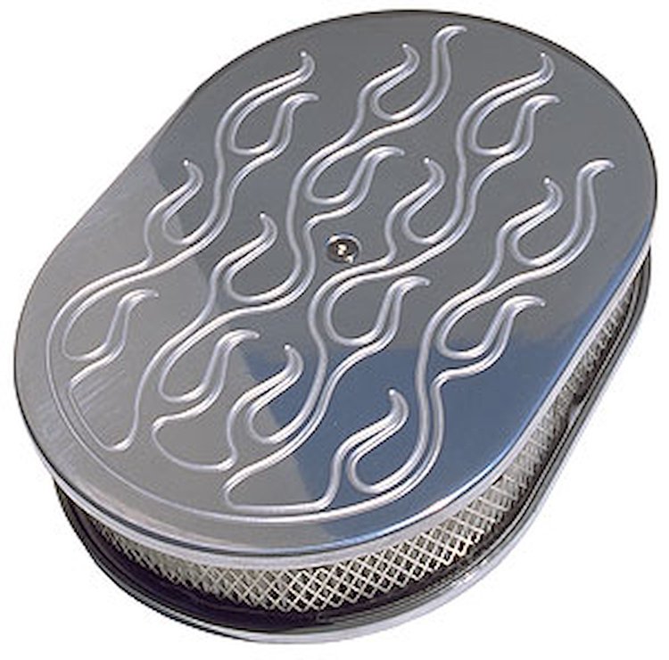 Oval Aluminum Air Cleaner 8-3/8" x 15"
