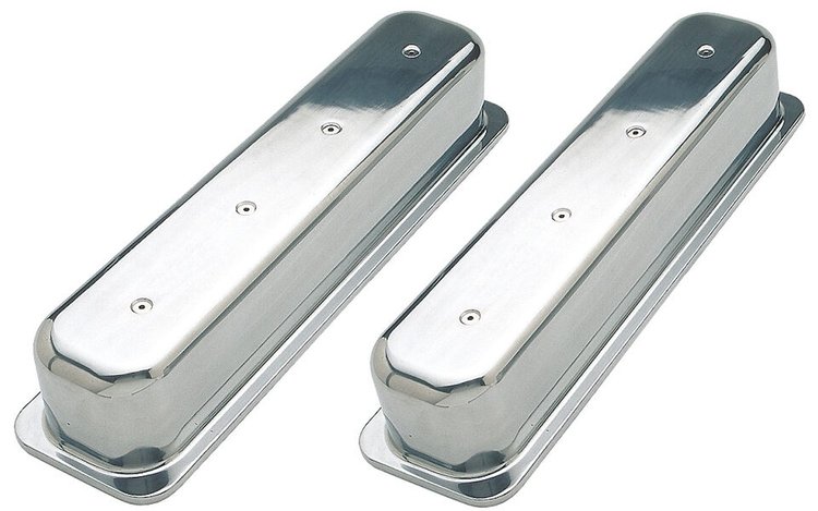 Aluminum Valve Covers 1987-1999 Small Block Chevy - Plain Finish