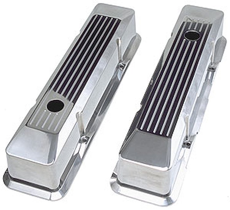 Cast Aluminum Valve Covers 1958-86 Small Block Chevy