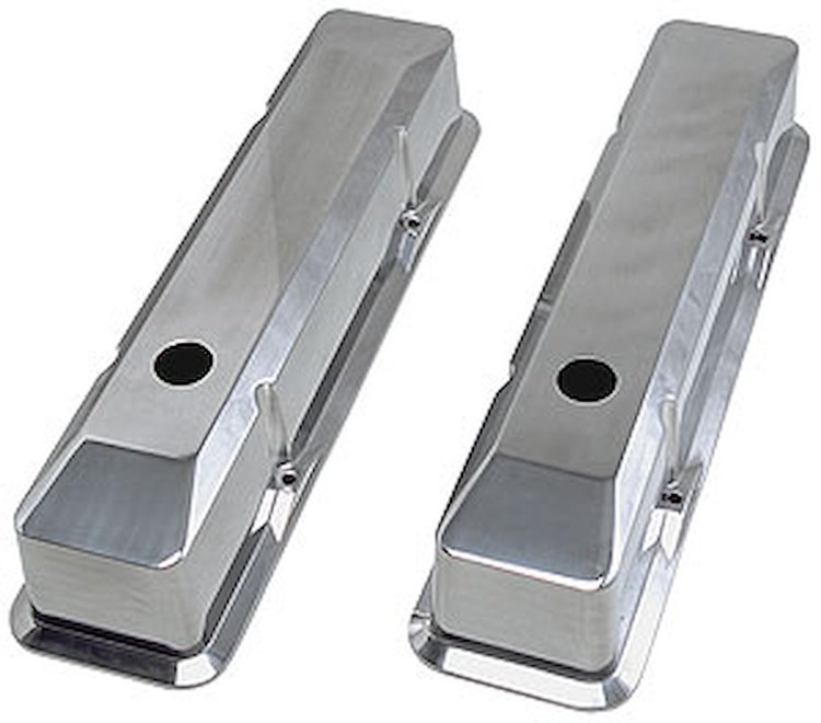 Cast Aluminum Valve Covers 1958-86 Small Block Chevy