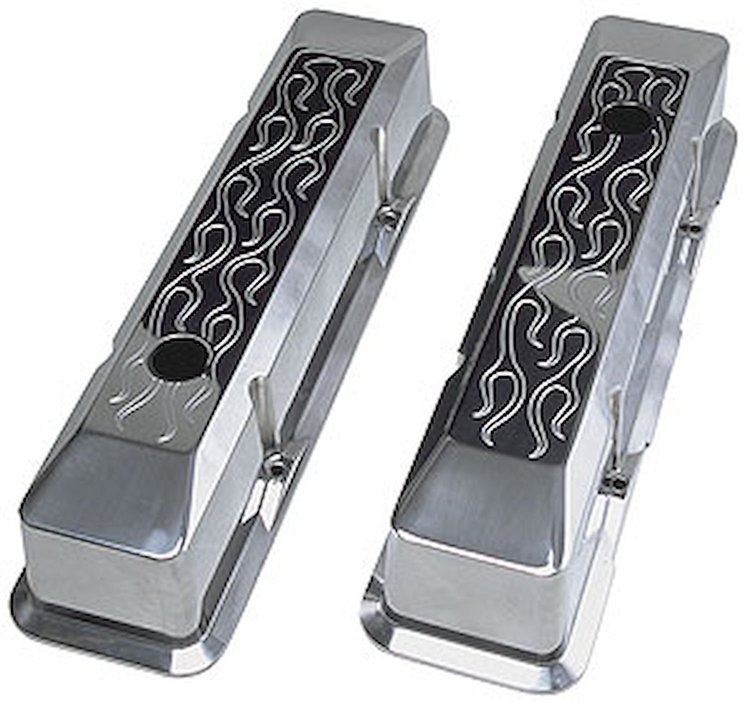 Cast Aluminum Valve Covers 1958-86 Small Block Chevy