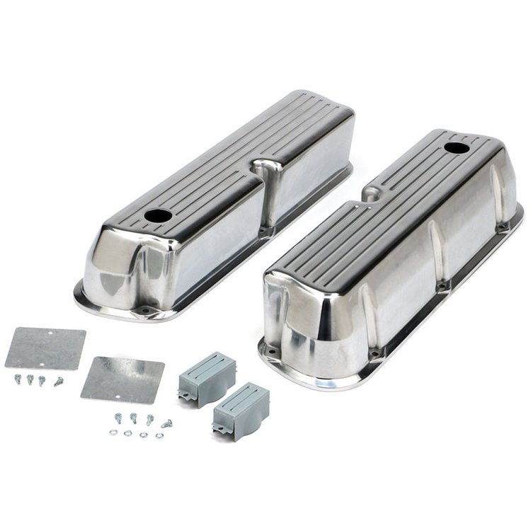 Cast Aluminum Valve Covers 1962-85 Small Block Ford 298-351W