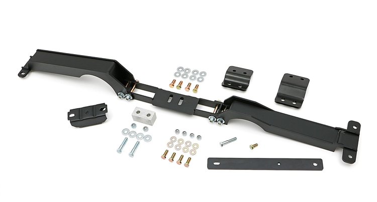 6422 LS Engine Swap Transmission Crossmember Kit for 1978-1988 GM A-Body, G-Body Cars with Left/Driver-Side 200R4 Frame Rail Ext