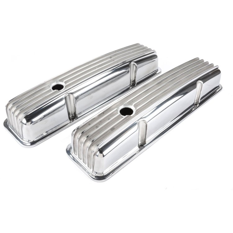 Cast Aluminum Valve Covers 1958-86 Small Block Chevy