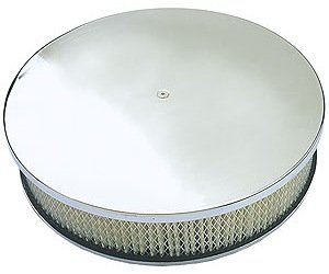 Plain Round Aluminum Air Cleaner Set 14" Diameter