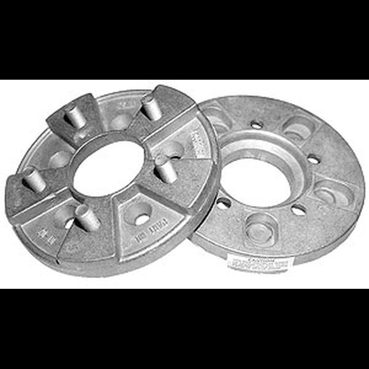 Cast Aluminum Wheel Adapters Fits 5 x 4" Bolt Pattern Hub