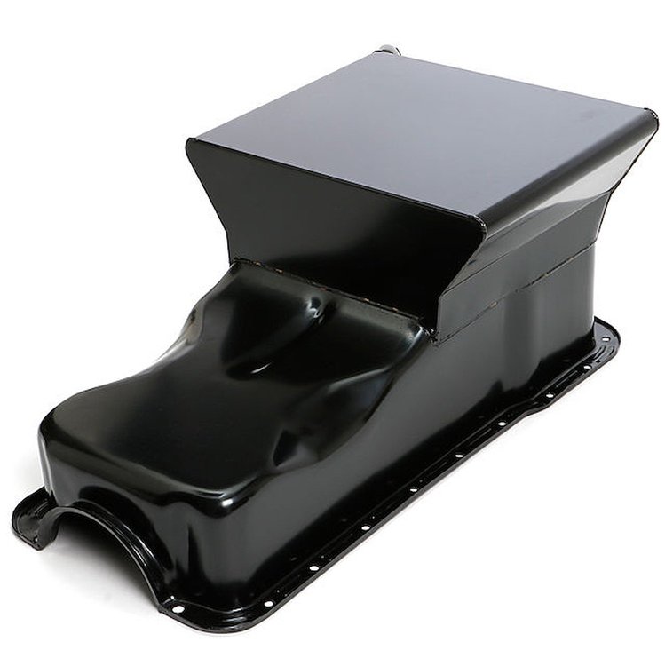 Black Powdercoated Street/Strip Oil Pan 1965-87 Ford 260, 289, 302W