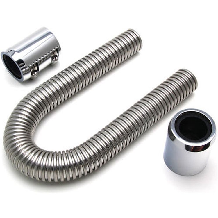 Stainless Steel Radiator Hose Kit Hose Length: 24"