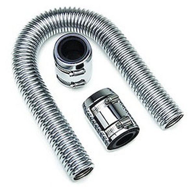 Stainless Steel Radiator Hose Kit Hose Length: 48"
