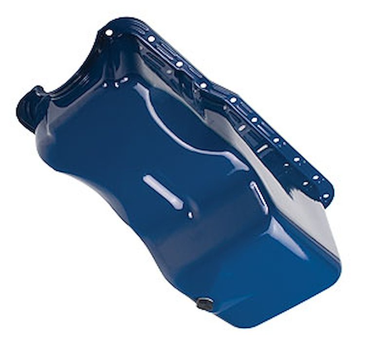 Blue Powdercoated Oil Pan 1965-87 Ford Car 260, 289, 302 (Windsor Block)