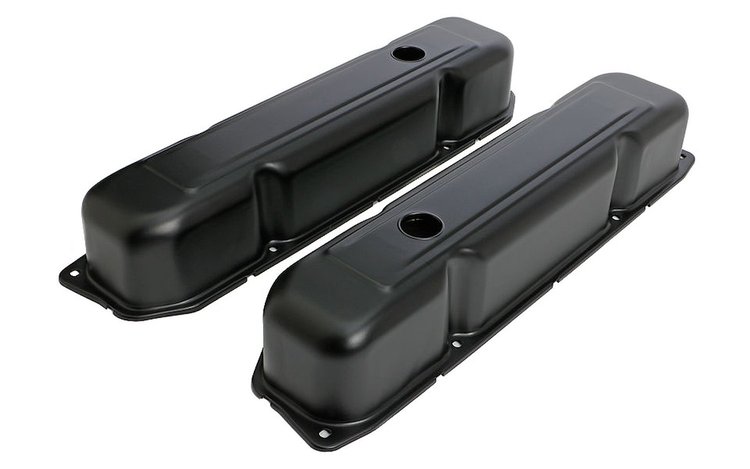 Powdercoated Steel Valve Covers Big Block Chrysler 383, 426, 440 Wedge V8