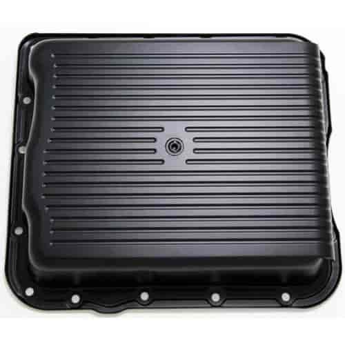 Black Slam-Guard Armored Transmission Pan GM 700R4 or 4L60E