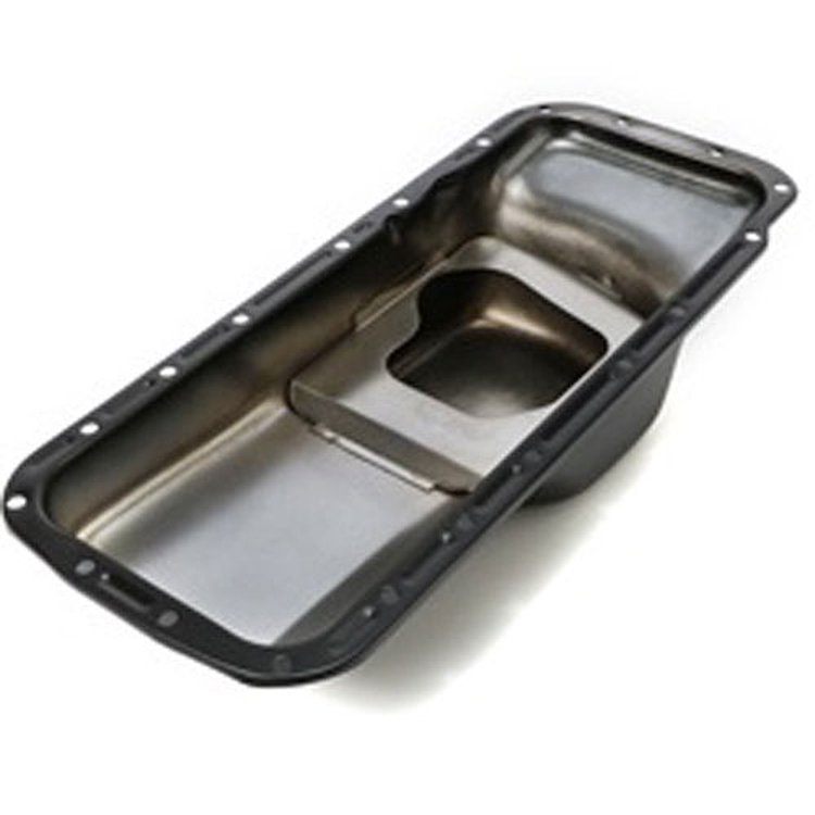 Black Powdercoated Oil Pan 1967-87 Mopar 361-440 B & RB, 426 Hemi