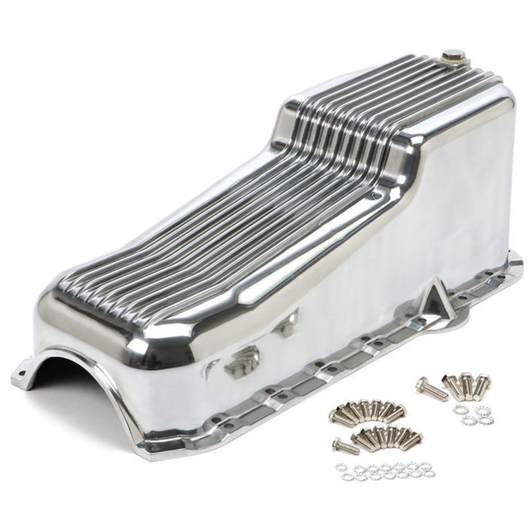 Cast Aluminum Finned Oil Pan 1980-85 Small Block Chevy 305-350 5.0L/5.7L