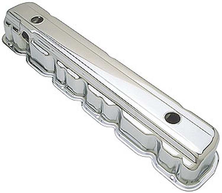 Chrome Plated Steel Valve Cover Chevy 6-Cylinder 194, 230, 250, 292 L6