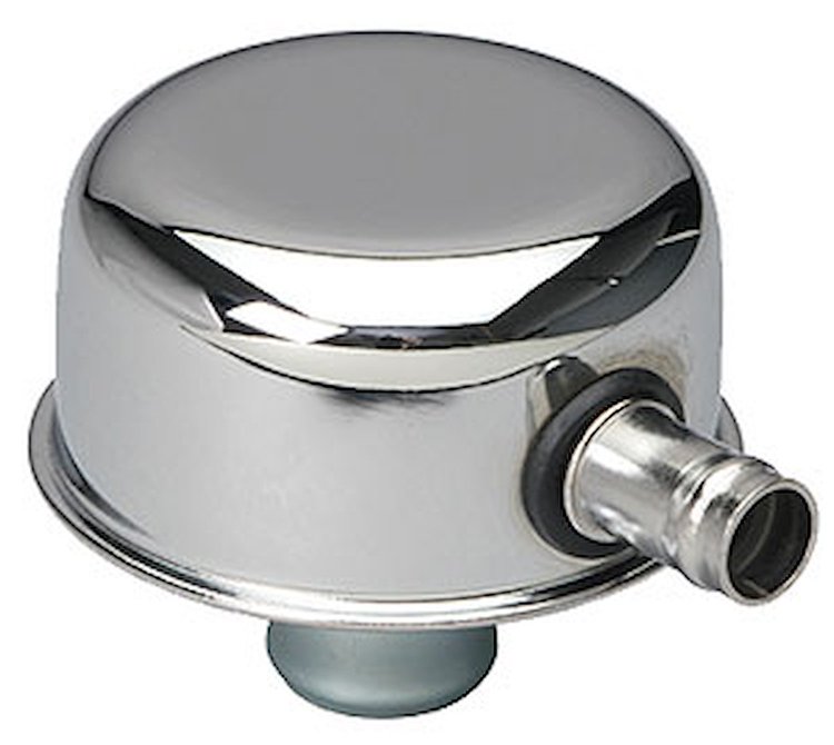 Chrome Valve Cover Breather Push-In