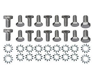 Chrome Oil Pan Bolt Set Small Block Chevy 283-350 V8
