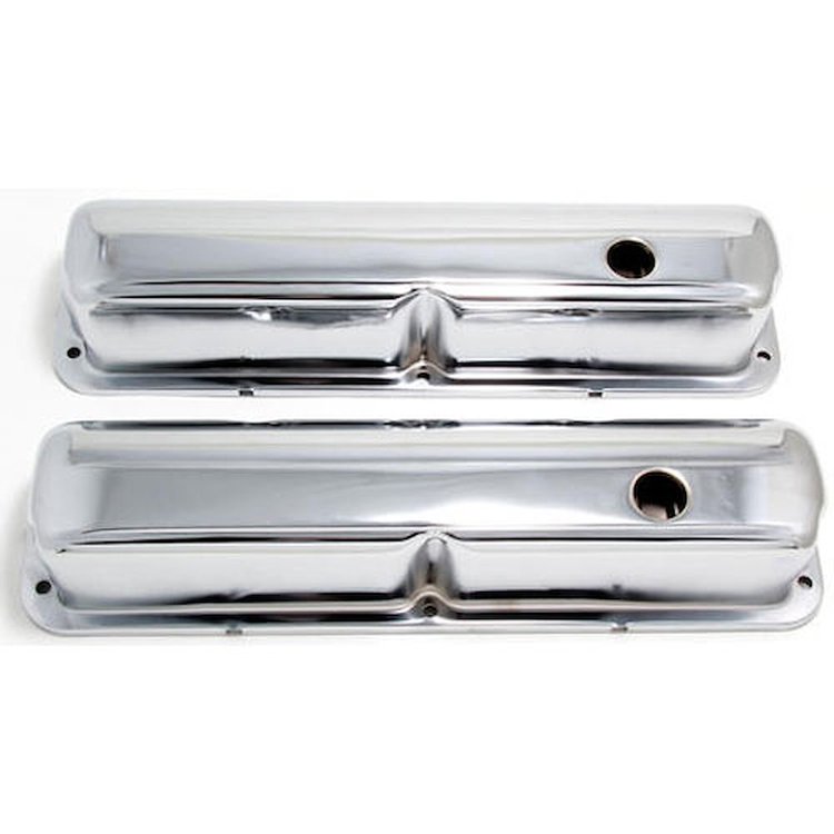Chrome Plated Steel Valve Covers 1958-76 Ford 352, 390, 406, 427, 428 V8