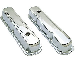 Chrome Plated Steel Valve Covers Small Block Chrysler 318, 340, 360 V8