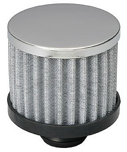 Chrome Valve Cover Filter Breather Push-In