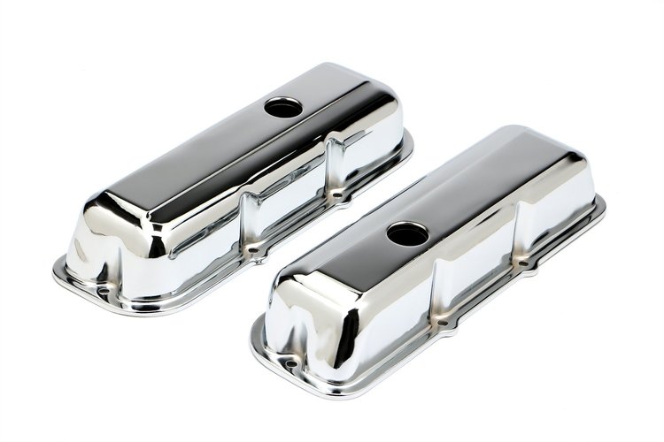 Chrome Plated Steel Valve Covers 1980-1989 Chevy 6-Cylinder Truck 2.8L V6