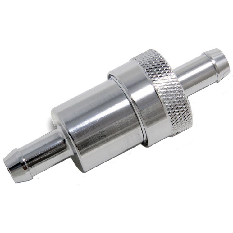 Chrome Fuel Filter 3/8" Inlet/Outlet