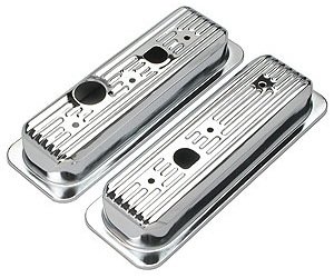 Chrome Plated Steel Center Bolt Valve Cover Caps 1985-1995 Chevy 6-Cylinder Truck 4.3L V6