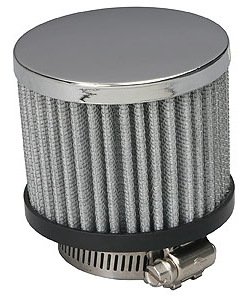 Chrome Valve Cover Filter Breather Clamp-On