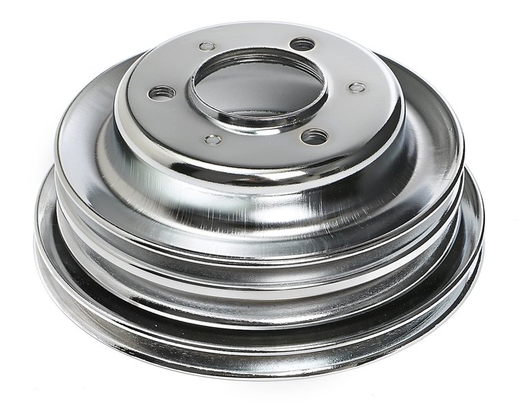 Chrome Crankshaft Pulley Depth: 7.8"