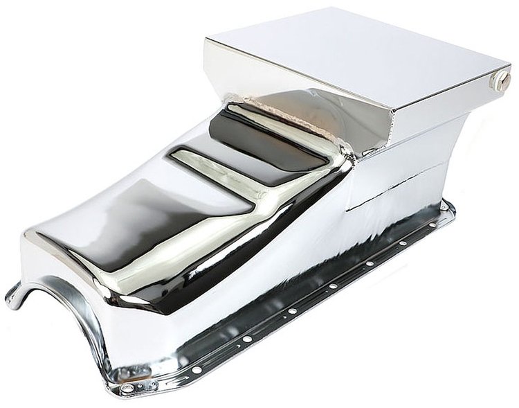 Chrome Street/Strip Oil Pan 1955-78 Small Block Chevy 283-400