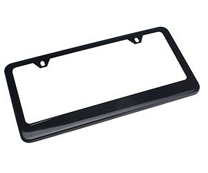 Stamped License Plate Frame 2-Hole Design without Light