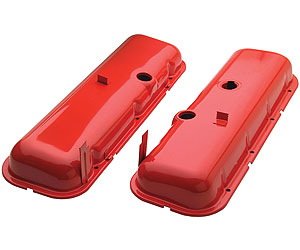 OE Reproduction Powdercoated Steel Valve Covers 1965-72 Big Block Chevy 396-502