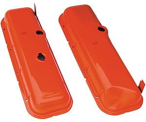 OE Reproduction Powdercoated Steel Valve Covers 1965-72 Big Block Chevy 396-502