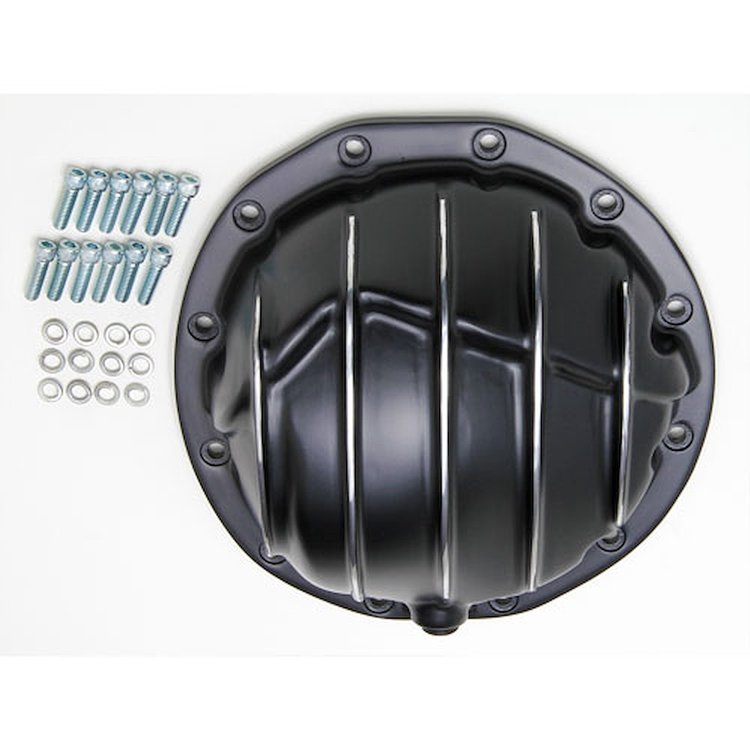 Black Powdercoated Aluminum Differential Cover Kit 1964-72 GM Intermediates (12-Bolt, 8-7/8" Ring Gear)