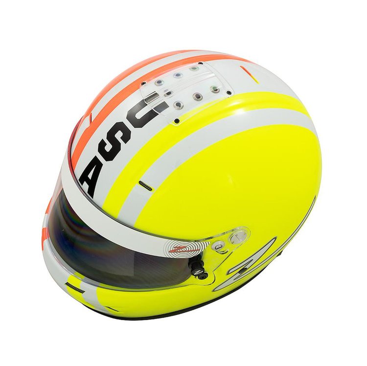 RZ-58 Helmet USA Orange/White/Yellow - Large