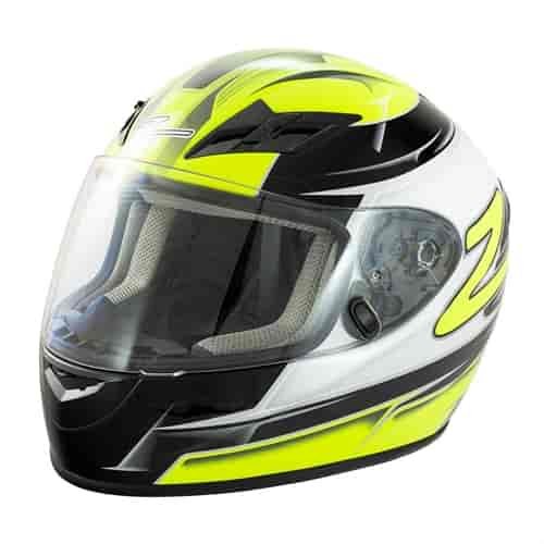 FS-9 Motorcycle Helmet Green/Black Small