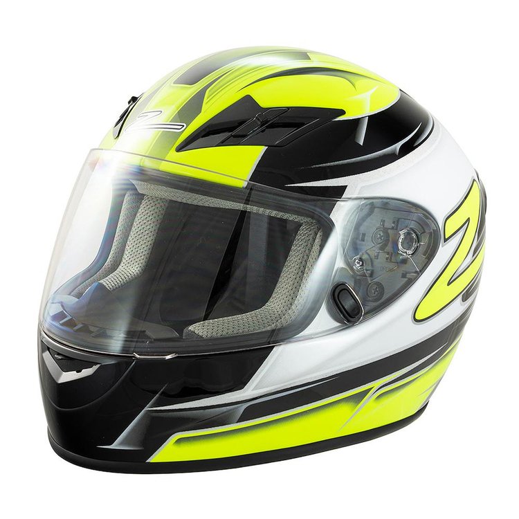 FS-9 Motorcycle Helmet Green/Black X-Large
