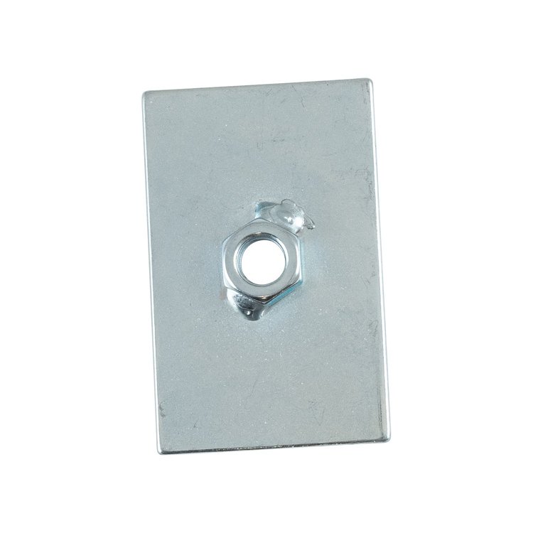 Plate w Nut Rectangle