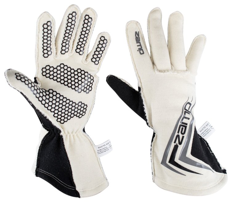 ZR-60 Racing Gloves Small - White/Black