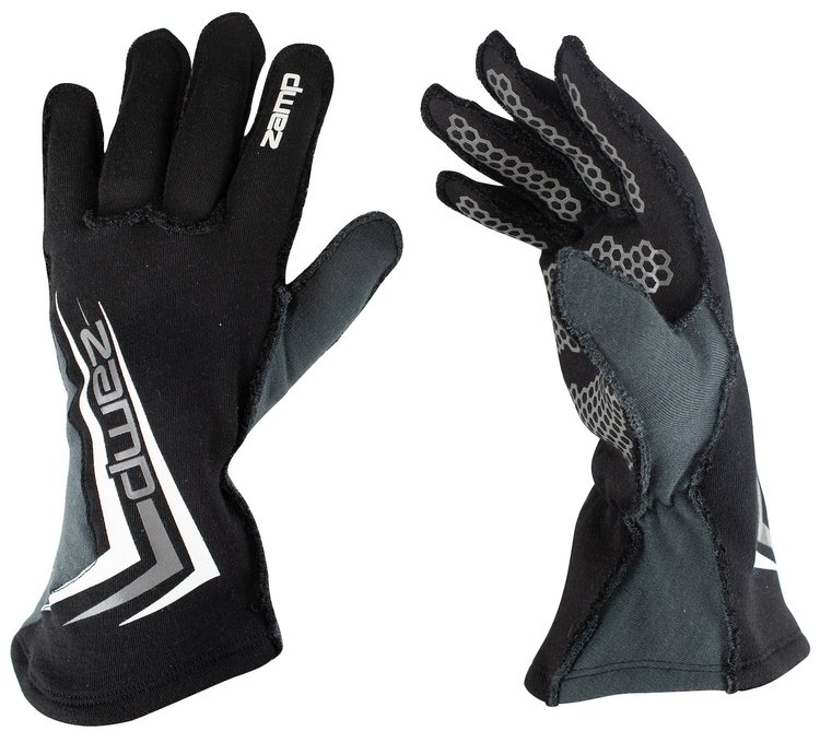 ZR-60 Racing Gloves Large - Black/Gray