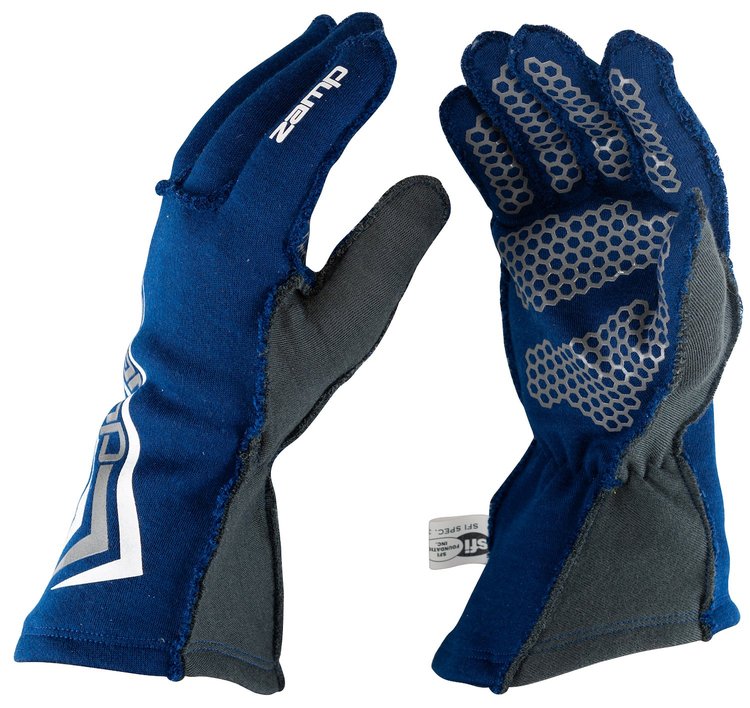 ZR-60 Racing Gloves Medium - Blue/Gray