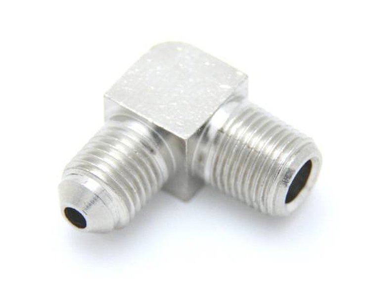 00-01350-B 1/8 in. NPT x 3AN 90-Degree Fitting, Male/Male