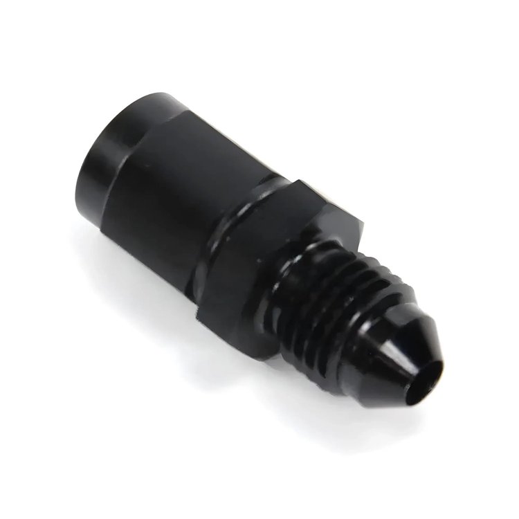 00-01609 3AN Swivel x 4AN Expander Straight Fitting, Female/Male, Black
