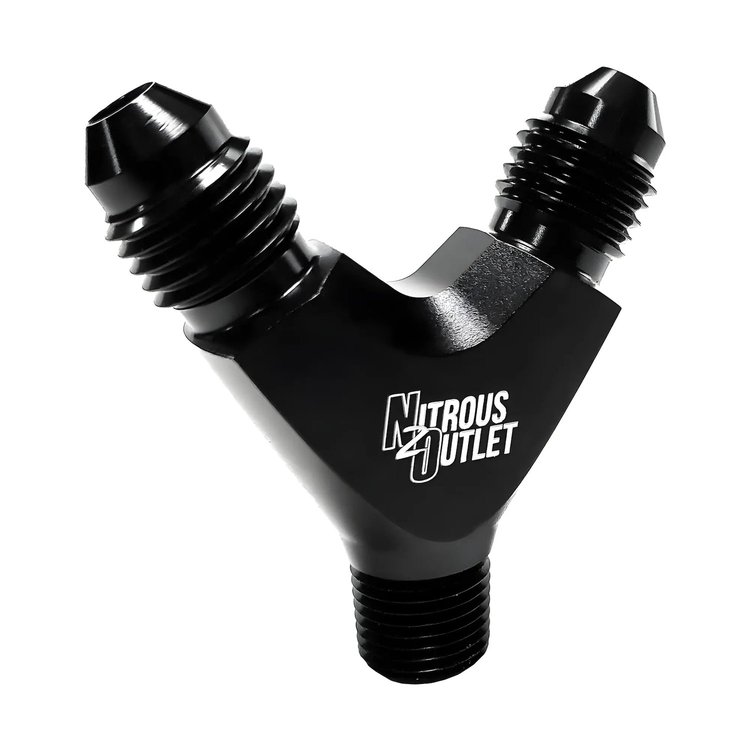 00-01720 1/8 in. NPT x 4AN x 4AN Y Fitting, -Male/Male/Male