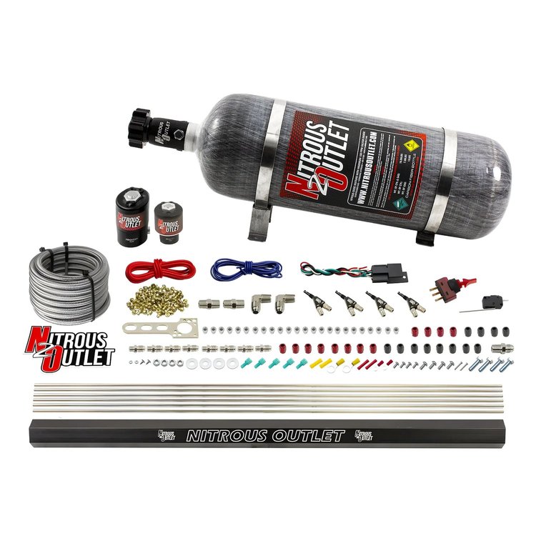 00-10363-R-12 4-Cyl Direct Port System, .122 Nitrous Solenoids