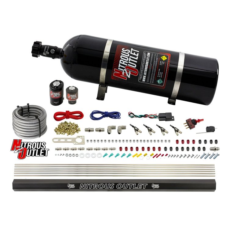 00-10363-R-15 4-Cyl Direct Port System, .122 Nitrous Solenoids