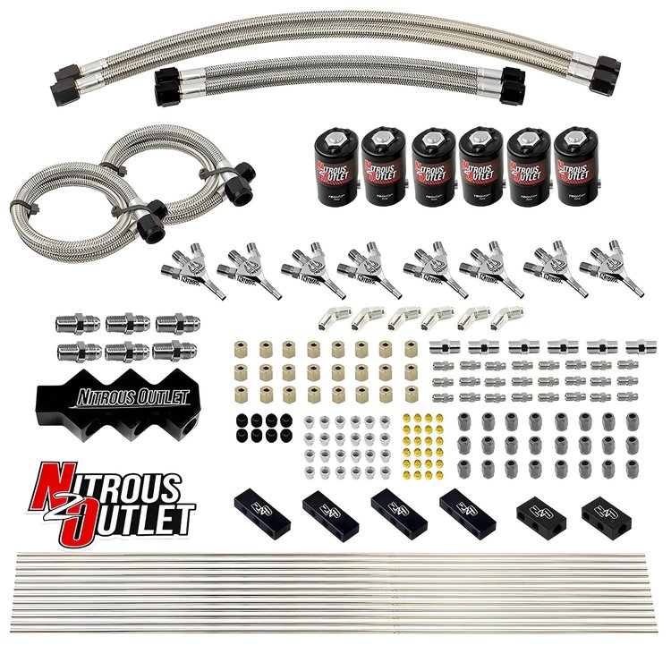 00-10401-SF Dry 8-Cyl Three Stage Direct Port Conversion Kit, Three .112 Nitrous Solenoids