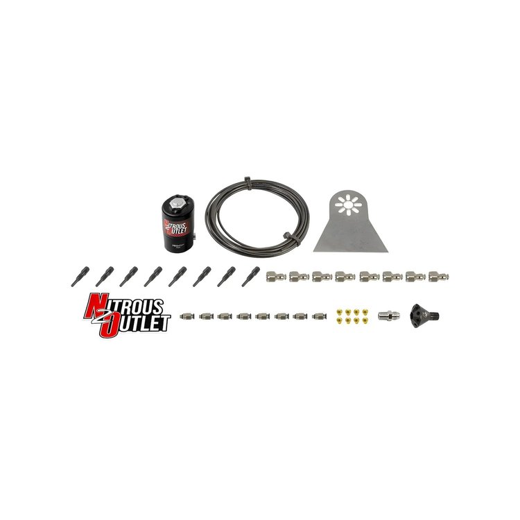 00-10480-H-Dry Dry 8-Cyl Solenoids Forward Direct Port Conversion Kit, .122 Nitrous Solenoid